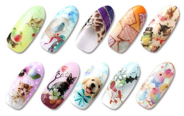 Sticker nail con animali