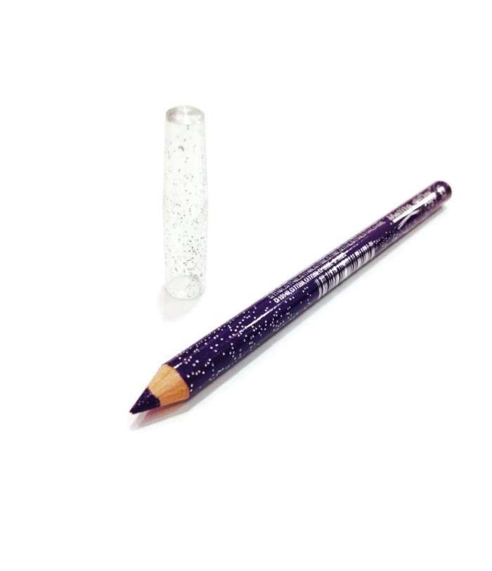 Prodotti per il makeup di Natale: matita viola brillantinata