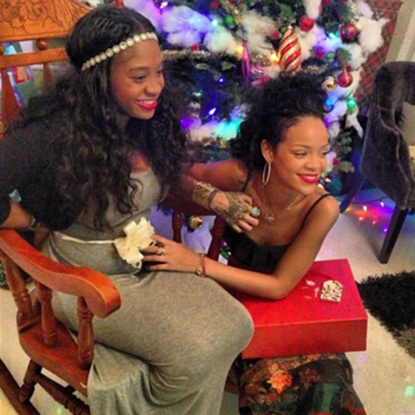 Rihanna ed il Natale in famiglia