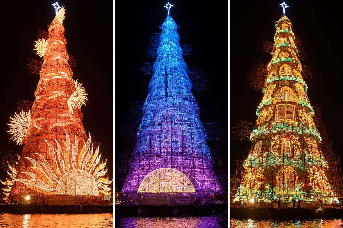 L'albero di Natale a Rio de Janeiro