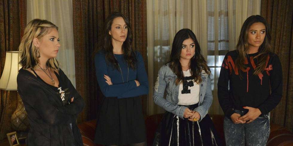 Aria, Spencer, Emily ed Hanna in Pretty Little Liars