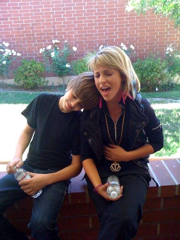 Una divertente foto di Justin Bieber & Mandy Rain