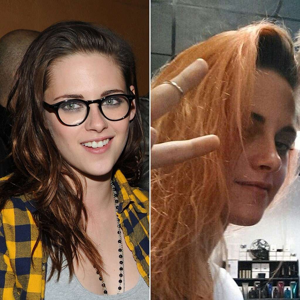 Kristen Stewart prima e dopo il cambio look