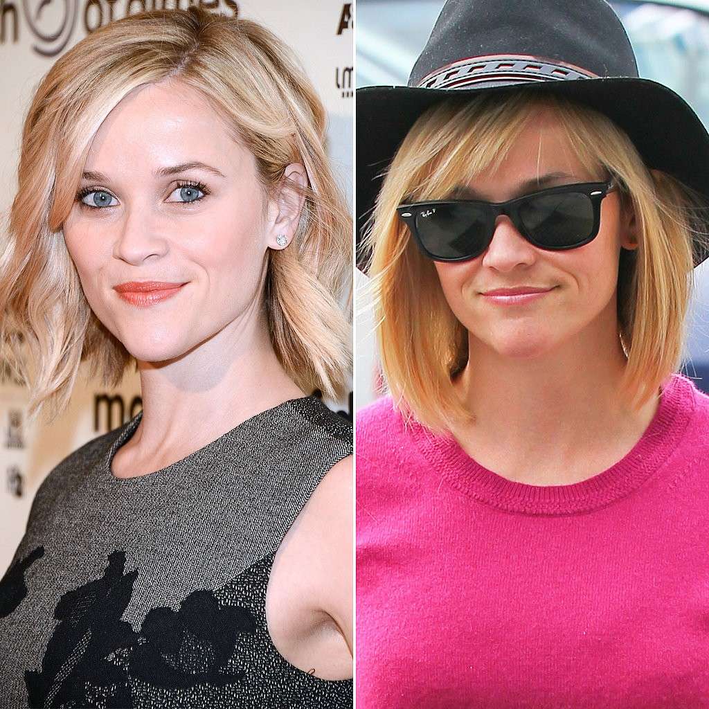 Reese Witherspoon prima e dopo il cambio look