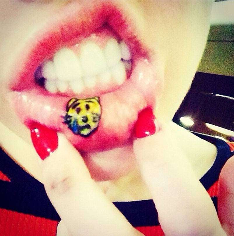 Tatuaggio di Miley Cyrus su Instagram