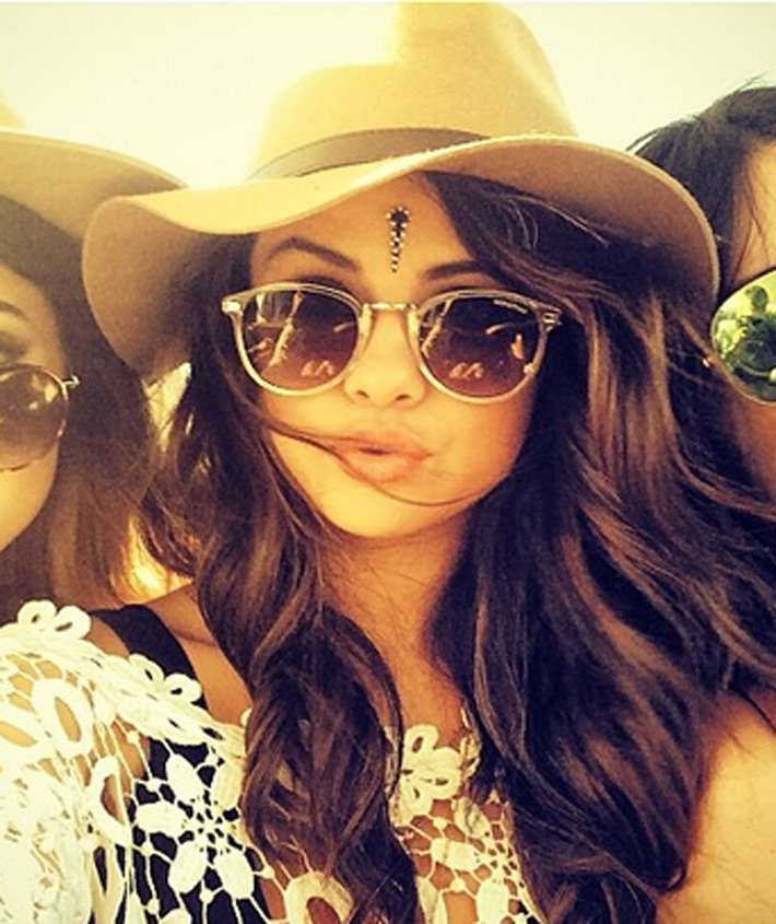 Selfie di Selena Gomez su Instagram