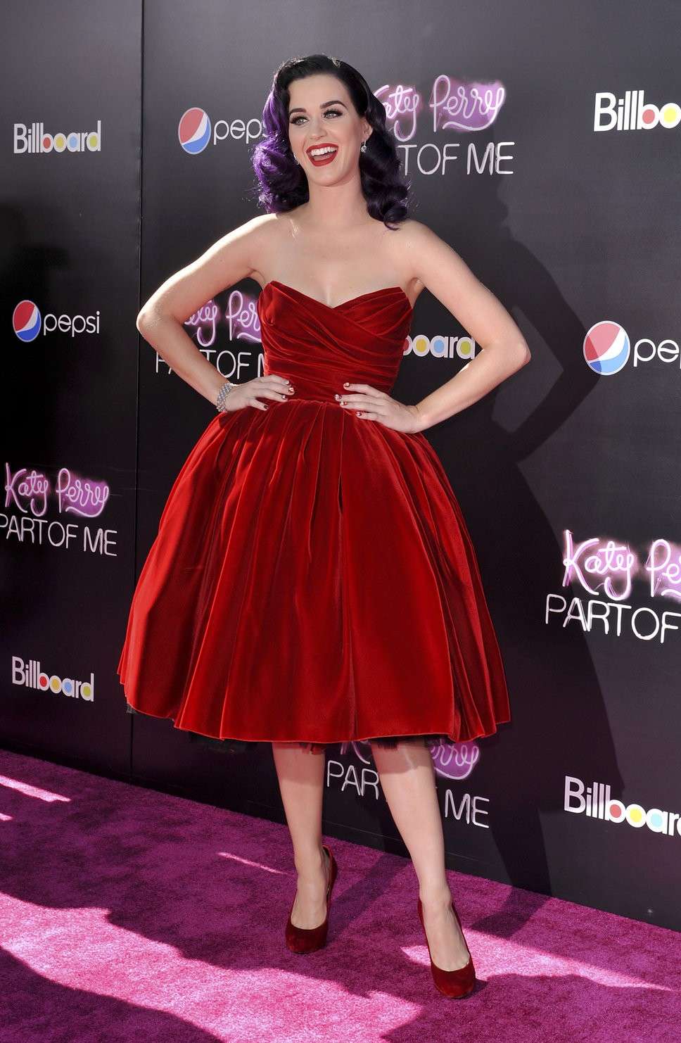 Katy Perry in abito rosso