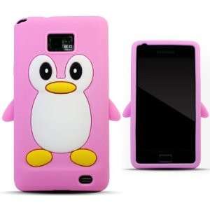 Cover per smartphone con pinguino rosa