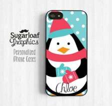 Cover per Iphone con pinguino freddoloso