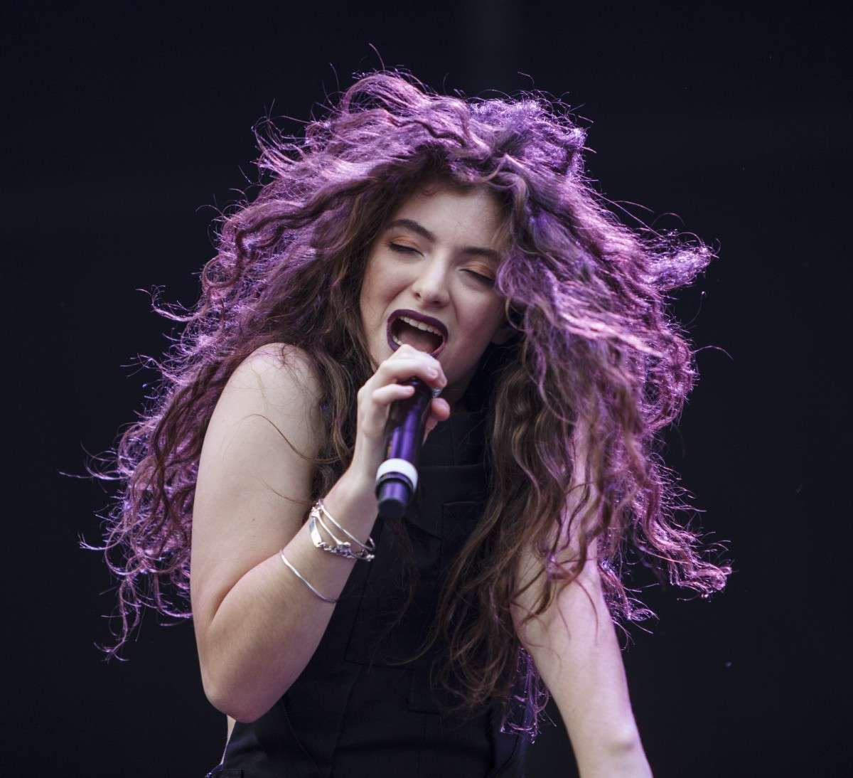 Lorde durante un concerto