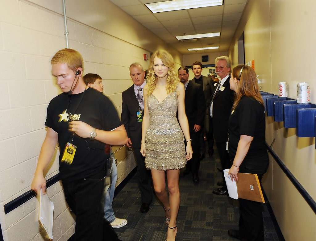 Taylor Swift nel backstage