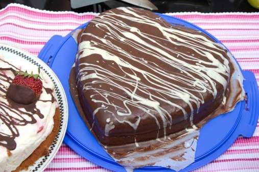 Romantica torta al cioccolato 