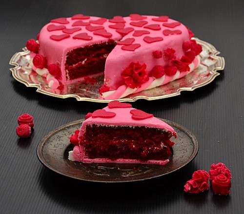 Torta red velvet per San Valentino