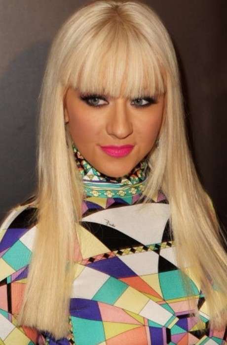 Christina Aguilera con la frangia