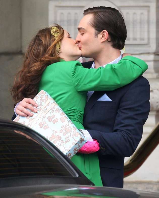 Il romantico bacio tra Chuck e Blair in Gossip Girl