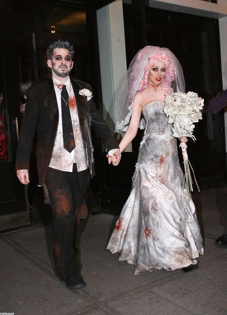 Christina Aguilera e Jordan Bratman come gli zombie