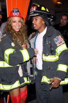 Mariah Carey e il costume da pompiera