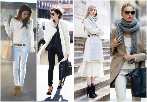 Come indossare il bianco in inverno