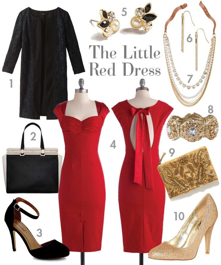 Look per San Valentino: vestito rosso e accessori
