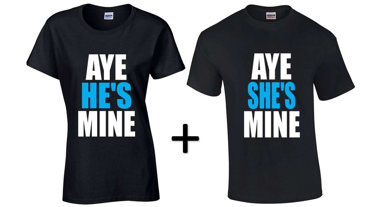 T-shirt romantiche: Lui è mio, lei è mia