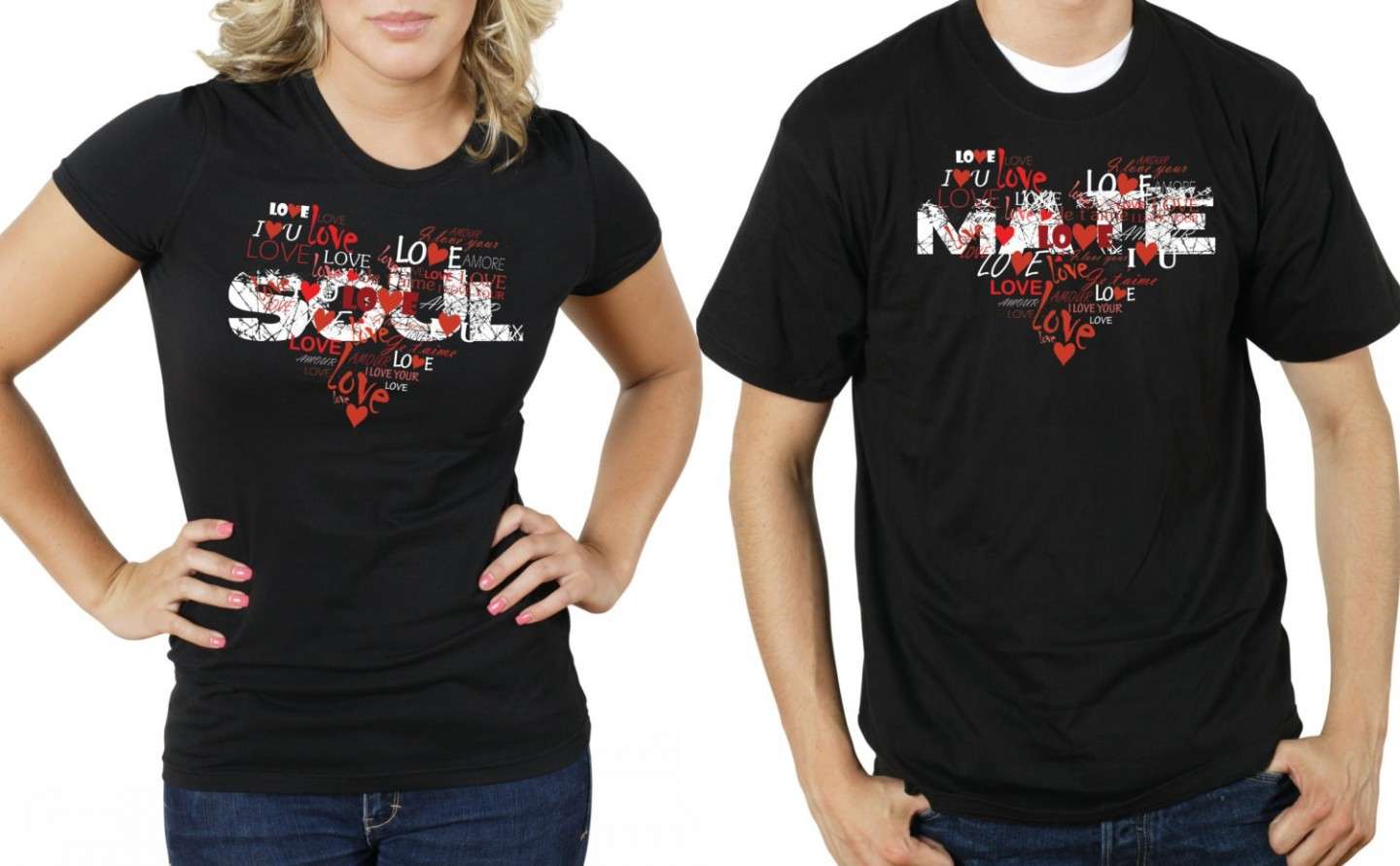 T-shirt di coppia romantiche: Soulmate