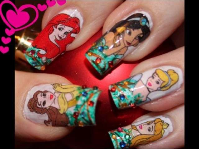 La nail art delle principesse Disney