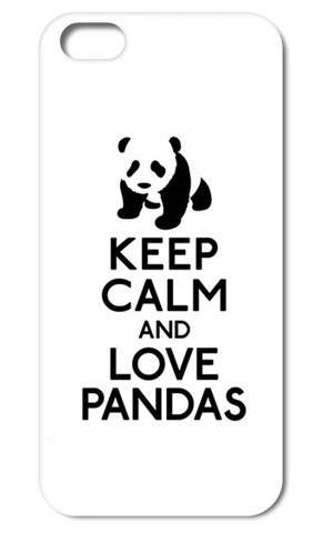 Cover per Iphone con panda e scritta