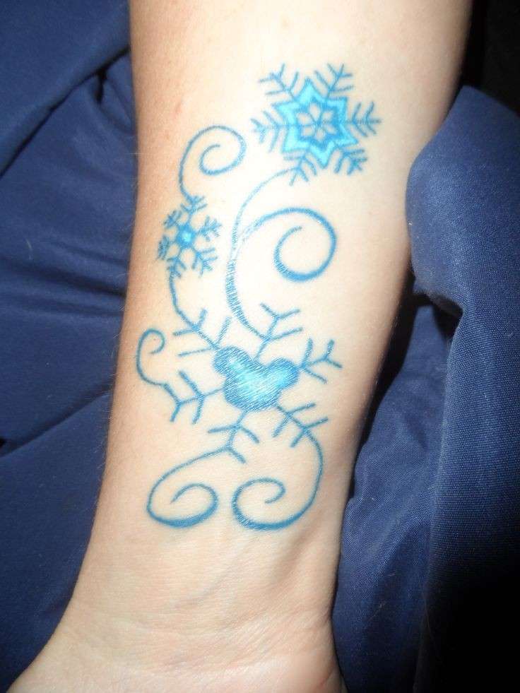 Tattoo con fiocchi di neve
