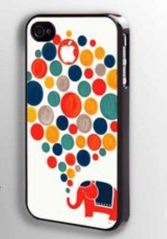 Cover con bolle colorate ed elefante