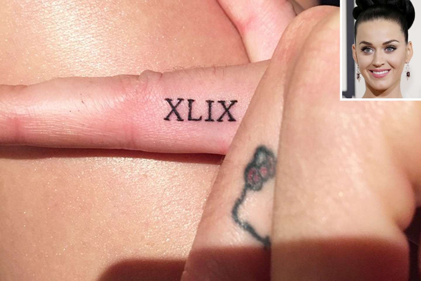 Tatuaggi tra le dita di Katy Perry