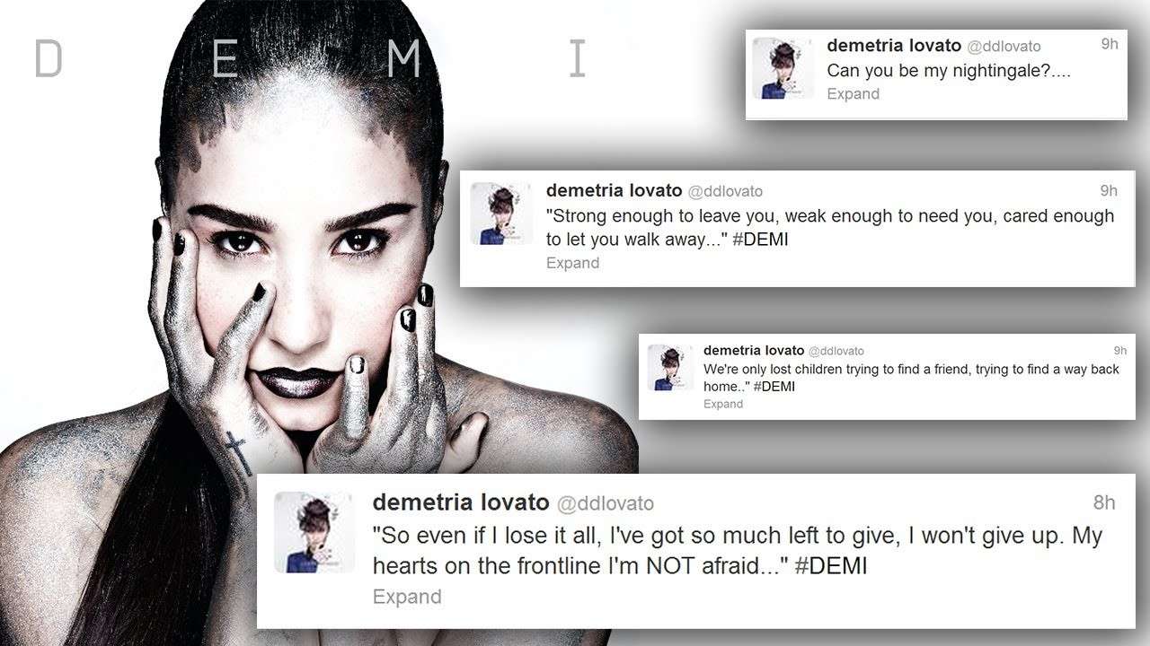 Demi Lovato ed i tweet ispiratori