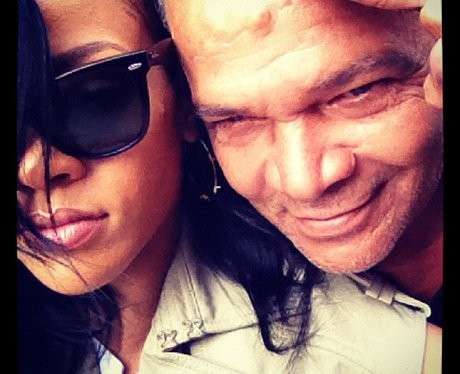 Rihanna con suo padre
