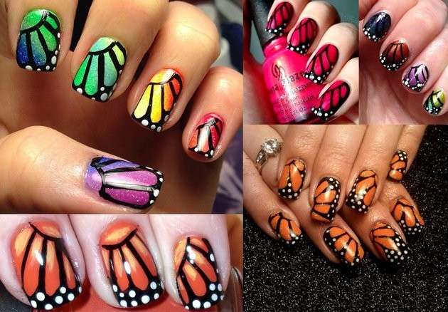 Idee per nail art con farfalle