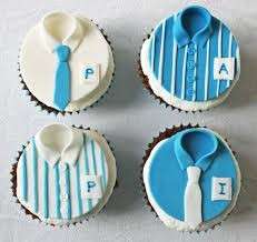 Cupcake con camicie azzurre