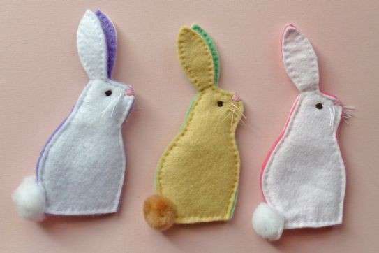 Lavoretti di Pasqua: coniglietti in feltro