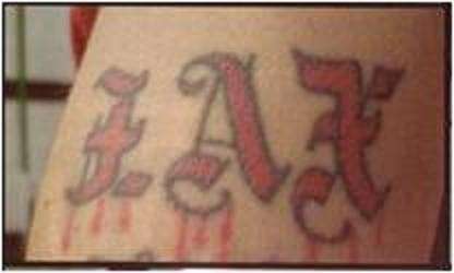 J Ax scritta tattoo