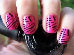Manicure animalier rosa