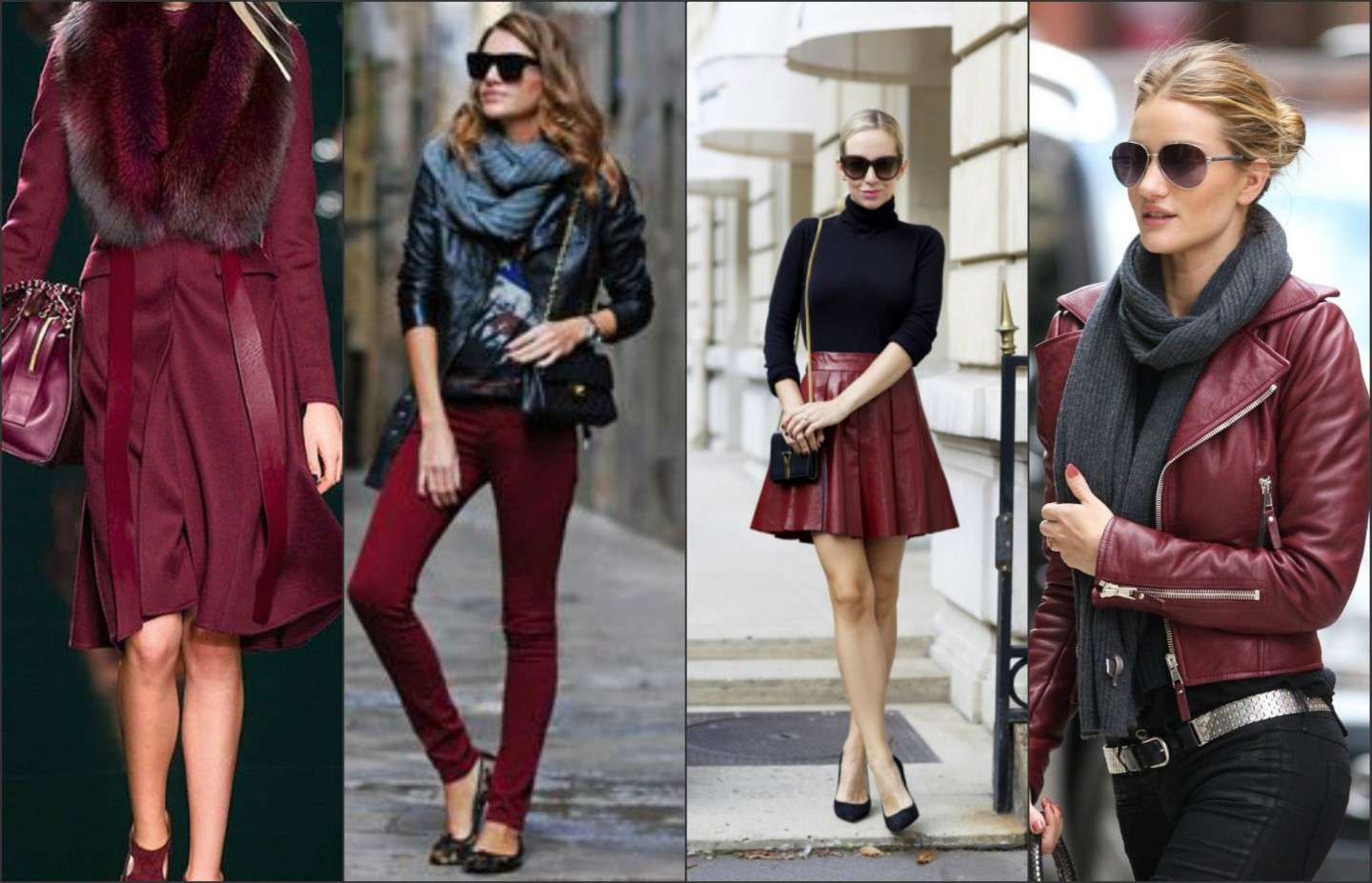 Outfit color Marsala