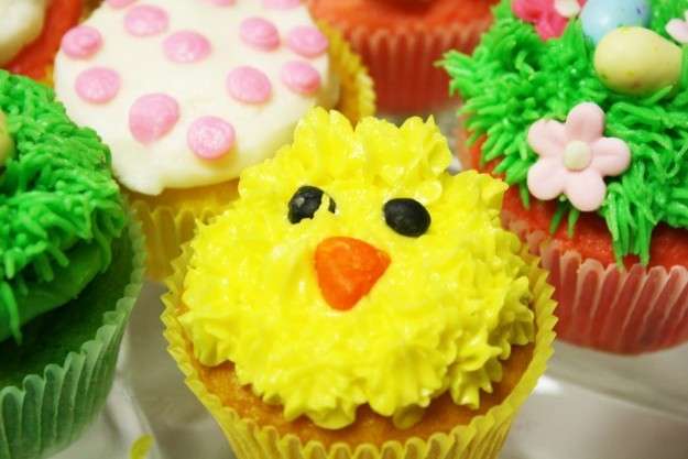 Cupcake di Pasqua con pulcino