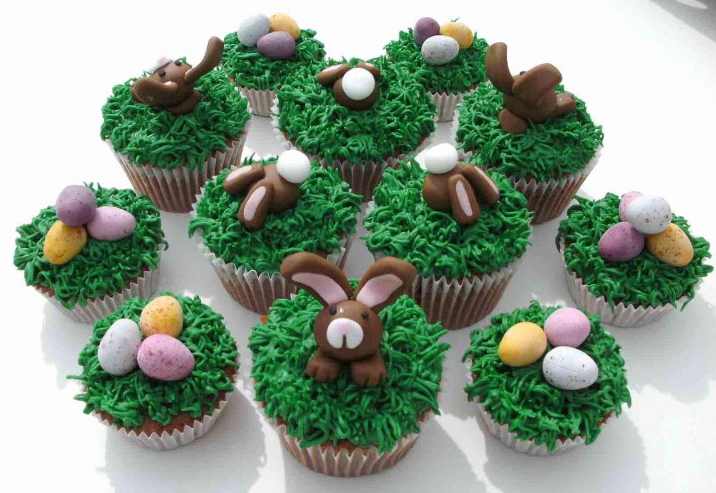 Cupcake per Pasqua con coniglietti