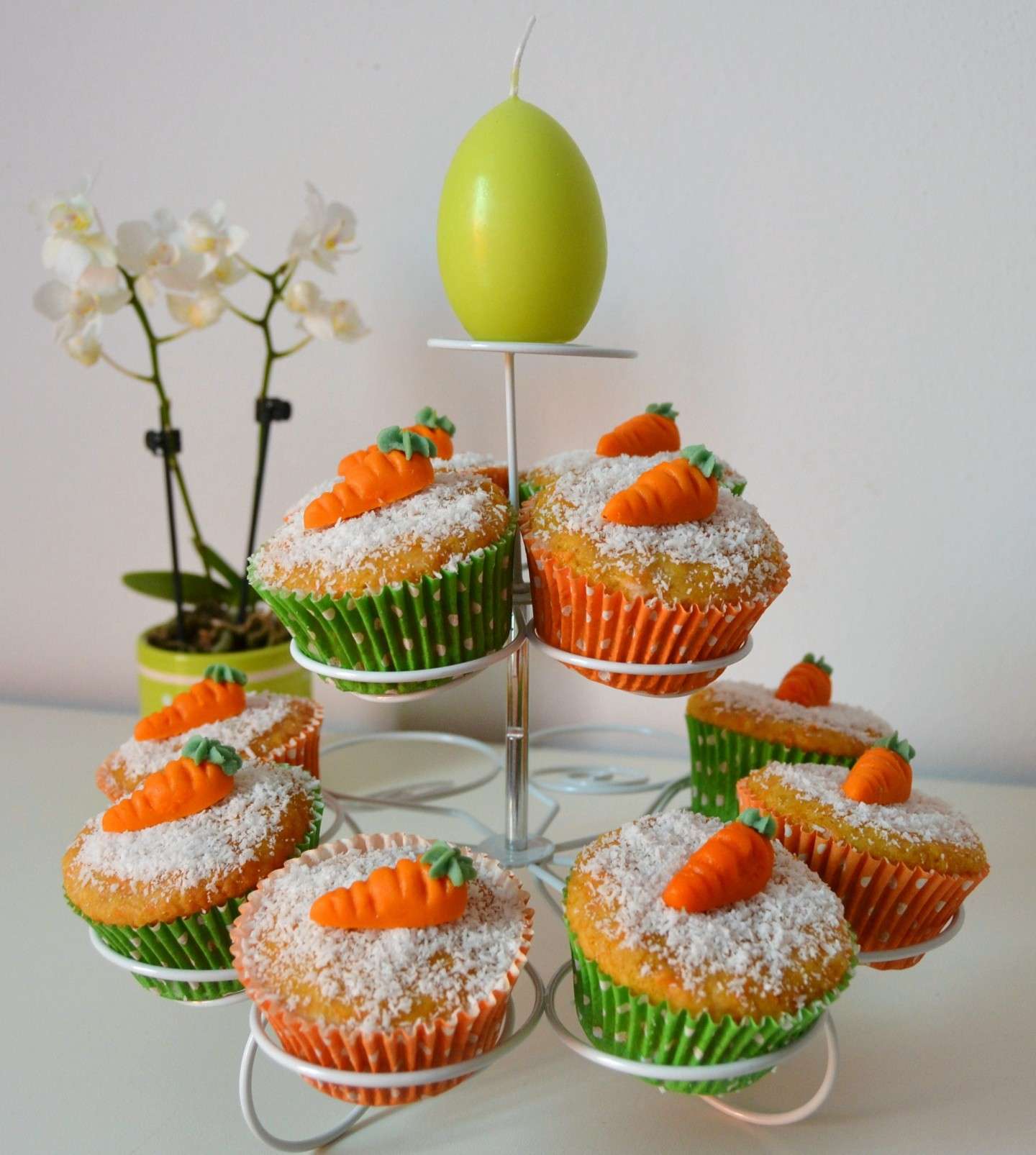 Cupcake alla carota per Pasqua