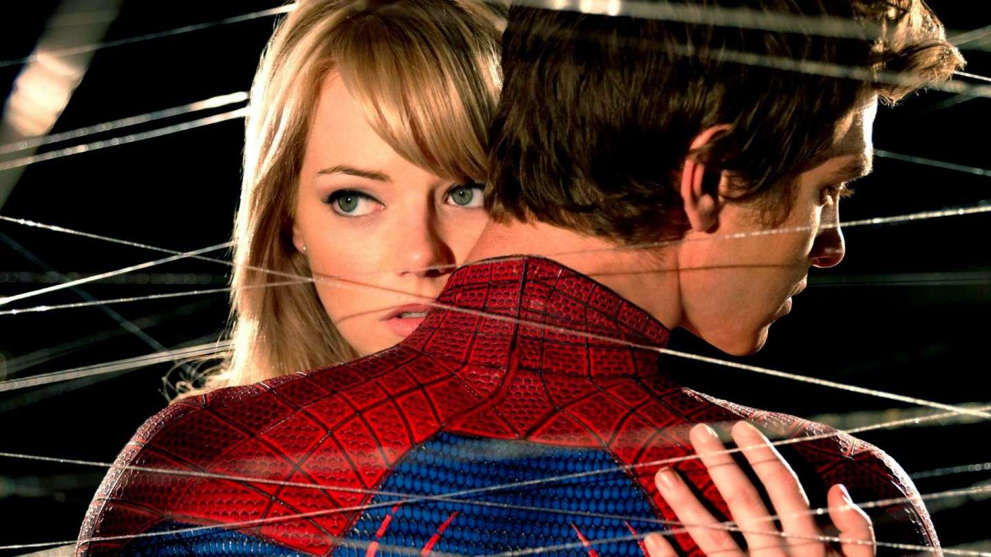 Emma Stone ed Andrew Garfield in Spiderman