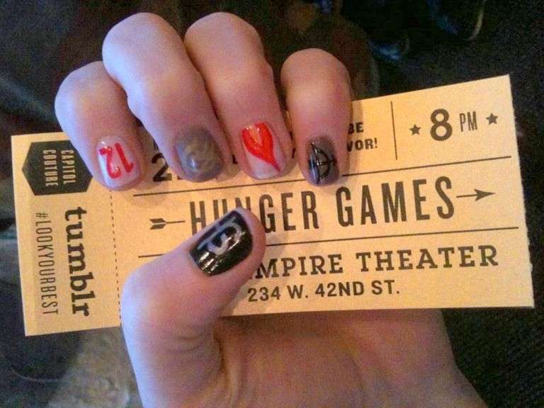 Nail art di Hunger Games, come farla