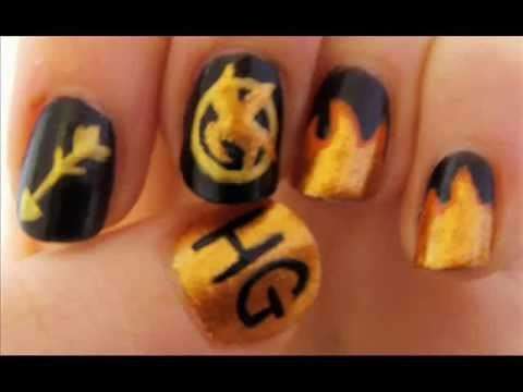 Nail art ispirata ad Hunger Games