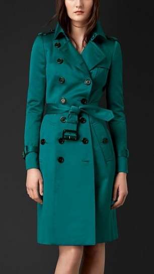 Trench verde di Burberry