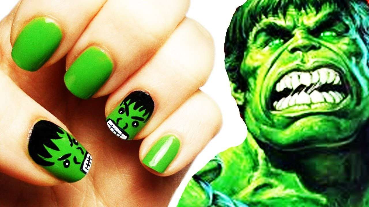 La nail art di Hulk