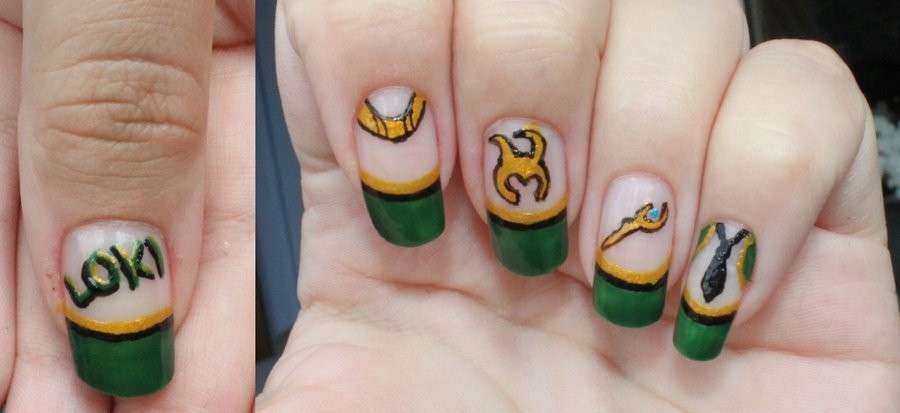 Loki nail art