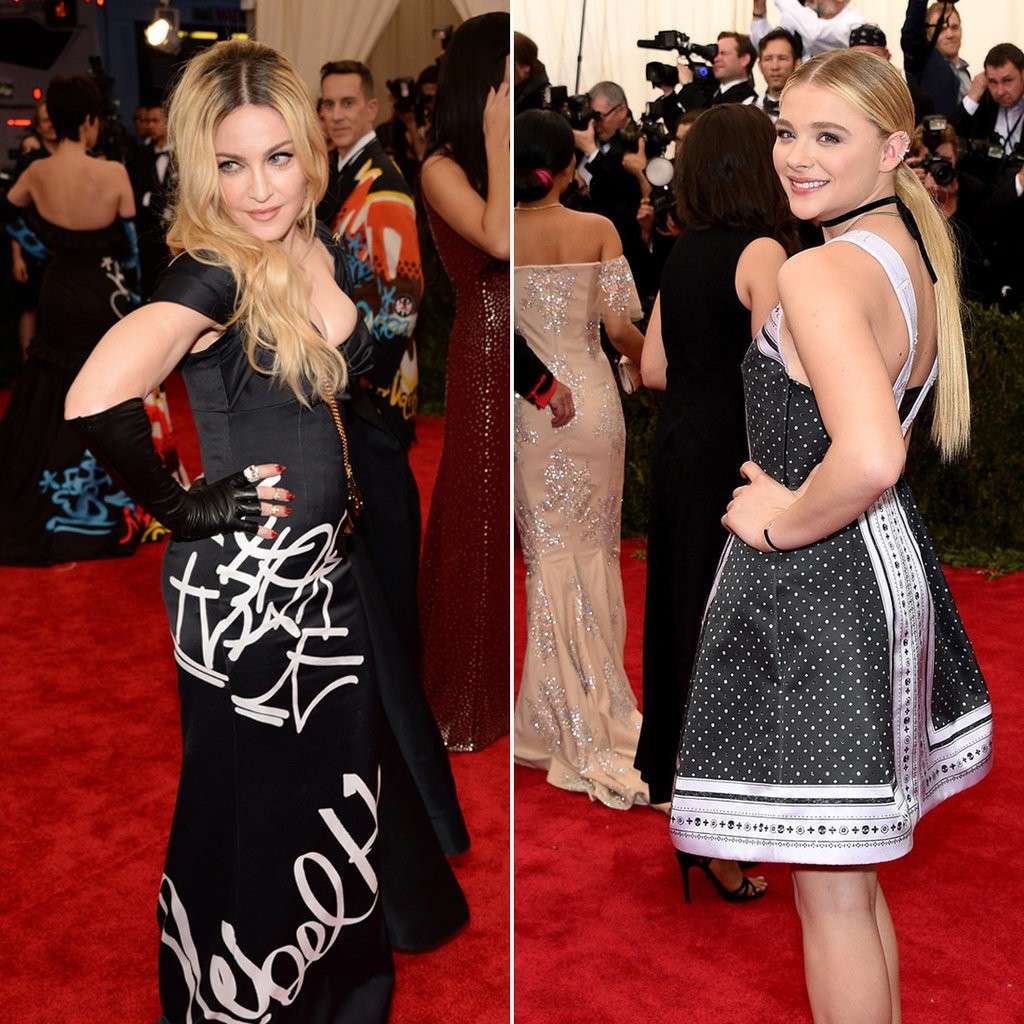 Madonna e Chloe Grace Moretz al Met gala 2015