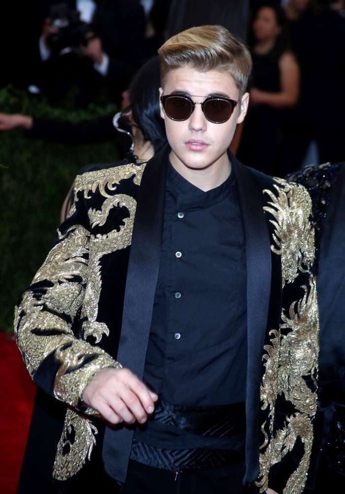 Giacca di Justin Bieber al Met gala 2015