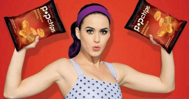 Katy Perry nello spot TV Popchips